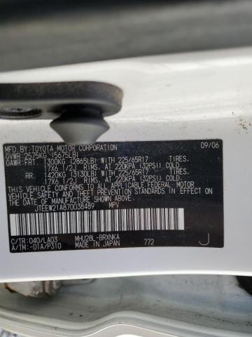 Photo 10 from auction – 2007 TOYOTA HIGHLANDER with VIN JTEEW21A870038489