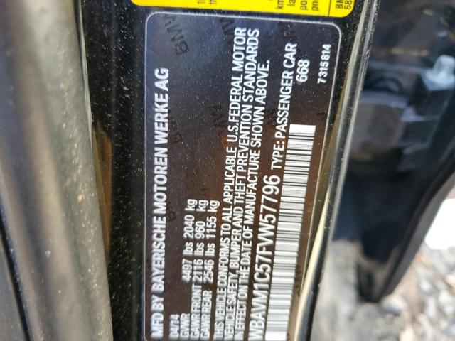 Photo 10 from auction – 2015 BMW X1 SDRIVE2 with VIN WBAVM1C57FVW57796