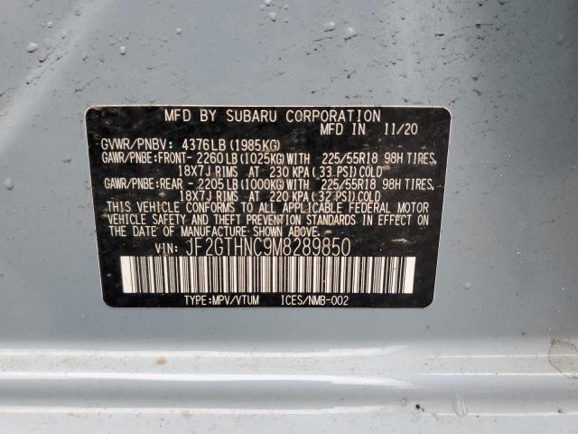 Photo 10 from auction – 2021 SUBARU CROSSTREK with VIN JF2GTHNC9M8289850