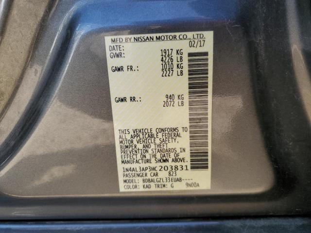 Photo 10 from auction – 2017 NISSAN ALTIMA 2.5 with VIN 1N4AL3AP3HC203831