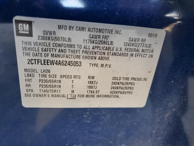 Photo 10 from auction – 2010 GMC TERRAIN SL with VIN 2CTFLEEW4A6245053