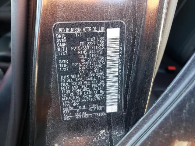 Photo 10 from auction – 2011 NISSAN JUKE S with VIN JN8AF5MV7BT027577