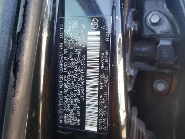 Photo 10 from auction – 2014 TOYOTA PRIUS C with VIN JTDKDTB30E1563766