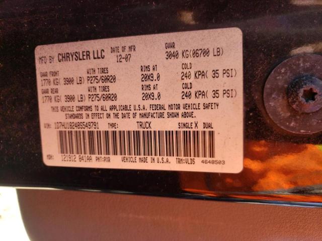 Photo 10 from auction – 2008 DODGE RAM 1500 S with VIN 1D7HU18248S549791