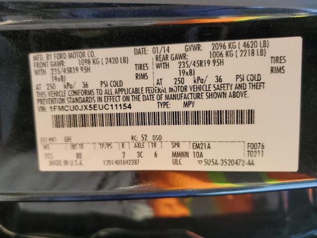 Photo 10 from auction – 2014 FORD ESCAPE TIT with VIN 1FMCU0JX5EUC11154