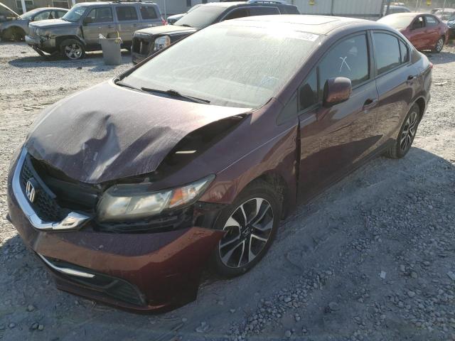Photo 2 from auction – 2013 HONDA CIVIC EX with VIN 19XFB2F8XDE003255