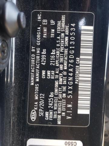 Photo 10 from auction – 2013 KIA OPTIMA EX with VIN 5XXGN4A76DG130534