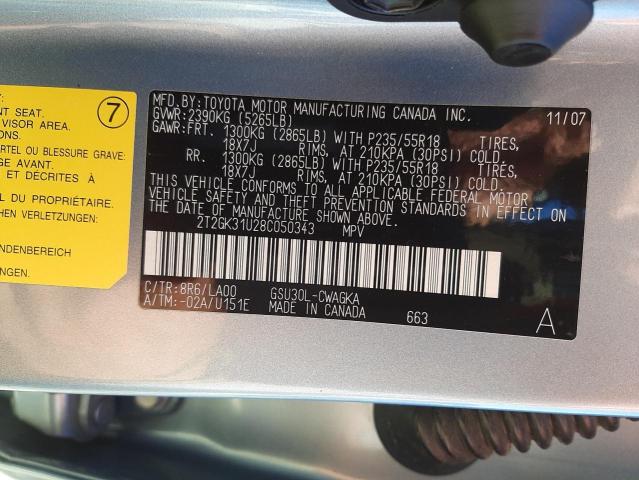 Foto 10 de la subasta – 2008 LEXUS RX 350 con VIN 2T2GK31U28C050343