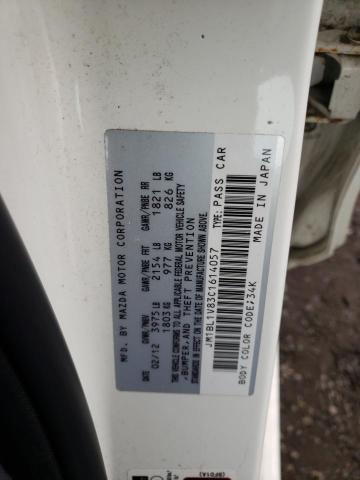 Photo 10 from auction – 2012 MAZDA 3 I with VIN JM1BL1V83C1614057