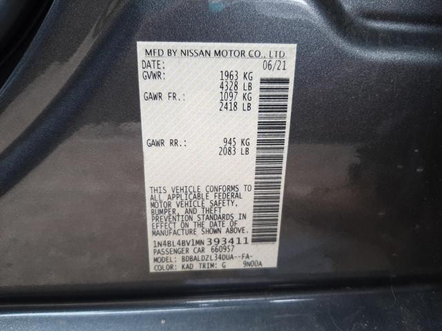 Photo 10 from auction – 2021 NISSAN ALTIMA S with VIN 1N4BL4BV1MN393411
