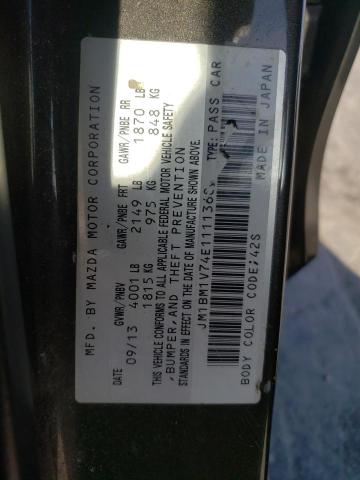 Photo 10 from auction – 2014 MAZDA 3 TOURING with VIN JM1BM1V74E1111368