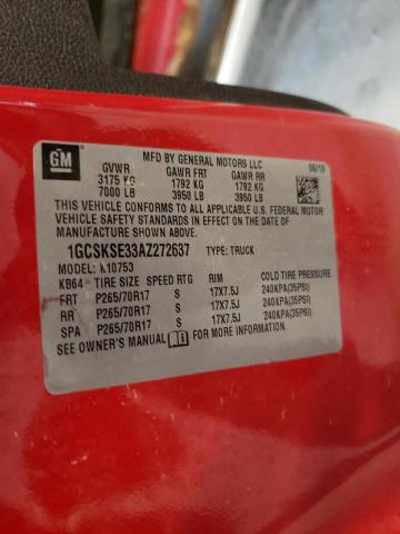 Photo 10 from auction – 2010 CHEVROLET SILVERADO with VIN 1GCSKSE33AZ272637