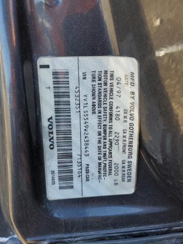 Photo 10 from auction – 1998 VOLVO S70 with VIN YV1LS5549W2438443