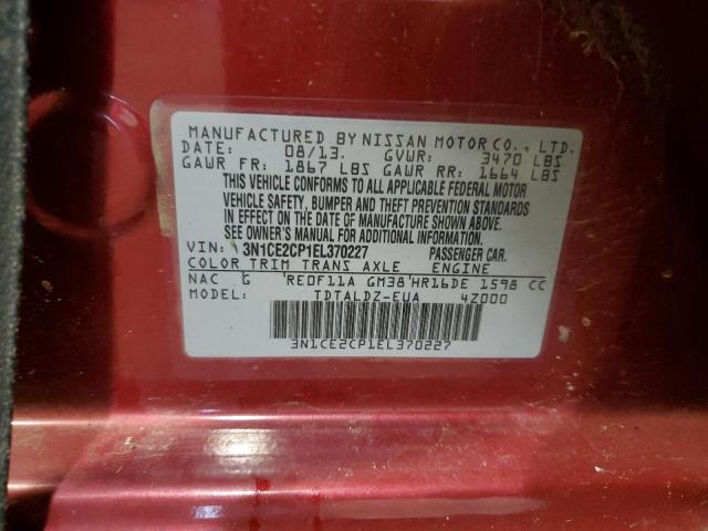 Photo 10 from auction – 2014 NISSAN VERSA NOTE with VIN 3N1CE2CP1EL370227