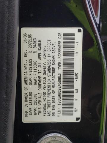 Photo 10 from auction – 2006 ACURA TL with VIN 19UUA66296A048840