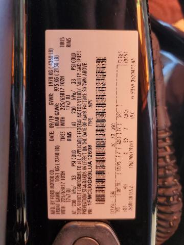 Photo 10 from auction – 2020 FORD ESCAPE SE with VIN 1FMCU0G69LUA12698