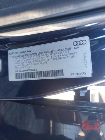 Photo 10 from auction – 2017 AUDI A3 PREMIUM with VIN WAUGUGFF6H1036253