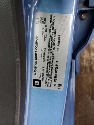 Photo 10 from auction – 2013 CHEVROLET SPARK LS with VIN KL8CB6S93DC563871