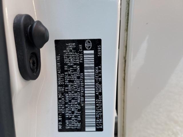 Photo 10 from auction – 2015 TOYOTA CAMRY LE with VIN 4T1BF1FK0FU917359