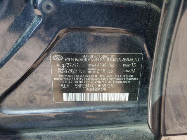 Photo 10 from auction – 2013 HYUNDAI SONATA GLS with VIN 5NPEB4AC3DH591210