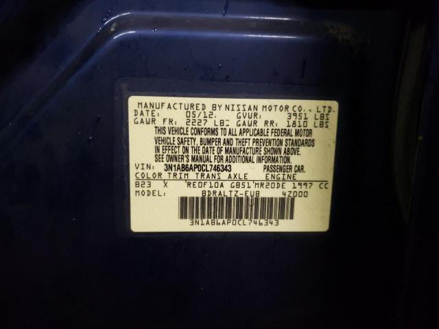 Photo 10 from auction – 2012 NISSAN SENTRA 2.0 with VIN 3N1AB6AP0CL746343