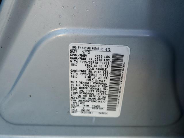 Photo 10 from auction – 2013 NISSAN ROGUE S with VIN JN8AS5MT2DW026977