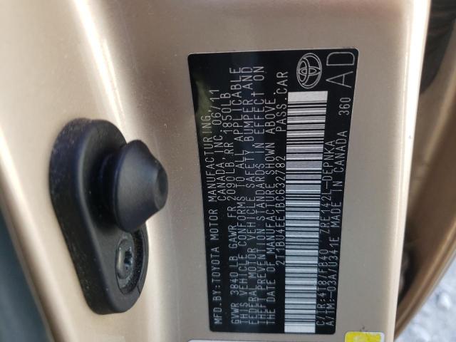Photo 10 from auction – 2011 TOYOTA COROLLA BA with VIN 2T1BU4EE1BC632782