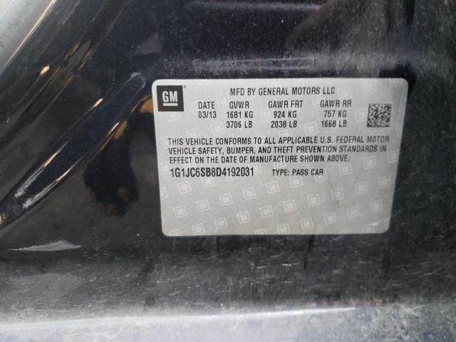 Photo 10 from auction – 2013 CHEVROLET SONIC LT with VIN 1G1JC6SB8D4192031