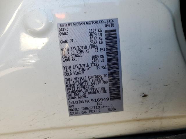 Photo 10 from auction – 2016 NISSAN ROGUE S with VIN 5N1AT2MV7GC916949