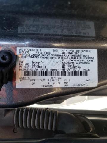 Photo 10 from auction – 2013 FORD FOCUS SE with VIN 1FADP3K20DL152688