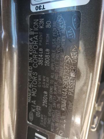 Zdjęcie 10 z aukcji – 2013 KIA FORTE EX z VIN KNAFU4A29D5737757