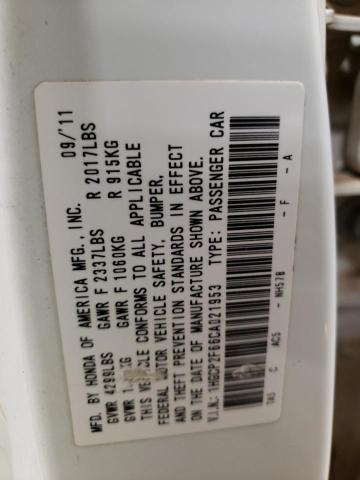 Photo 10 from auction – 2012 HONDA ACCORD SE with VIN 1HGCP2F66CA021953