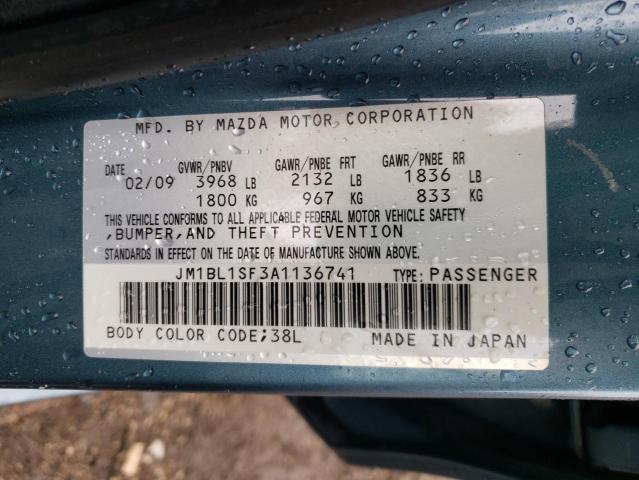 Photo 10 from auction – 2010 MAZDA 3 I with VIN JM1BL1SF3A1136741