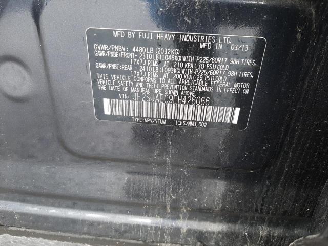 Photo 10 from auction – 2013 SUBARU FORESTER with VIN JF2SJAEC9EH426066