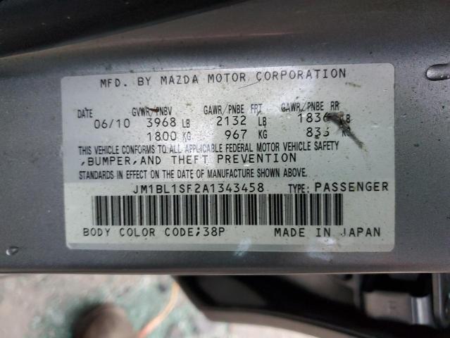Photo 10 from auction – 2010 MAZDA 3 I with VIN JM1BL1SF2A1343458