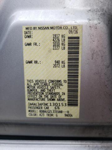 Photo 10 from auction – 2017 NISSAN ALTIMA 2.5 with VIN 1N4AL3AP3HC130153