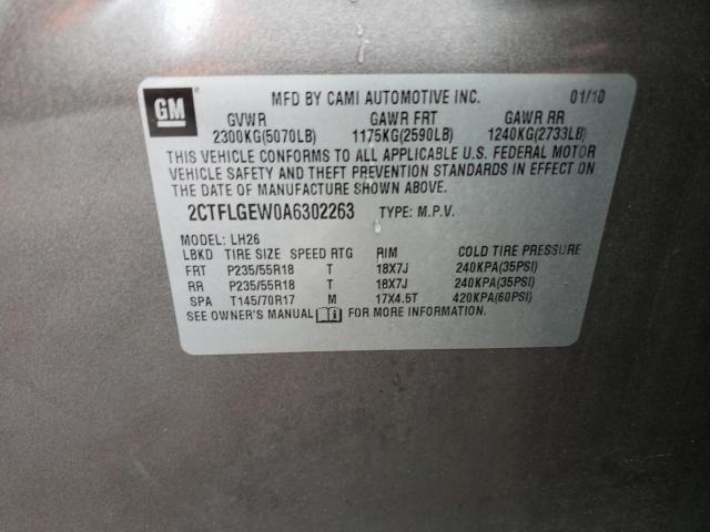Photo 10 from auction – 2010 GMC TERRAIN SL with VIN 2CTFLGEW0A6302263