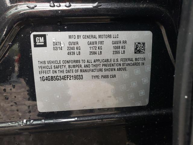 Photo 10 from auction – 2014 BUICK LACROSSE with VIN 1G4GB5G34EF219033