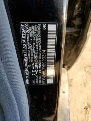Photo 10 from auction – 2000 MERCEDES-BENZ E 320 with VIN WDBJF65J7YB093394