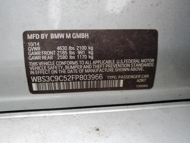Photo 10 from auction – 2015 BMW M3 with VIN WBS3C9C52FP803966