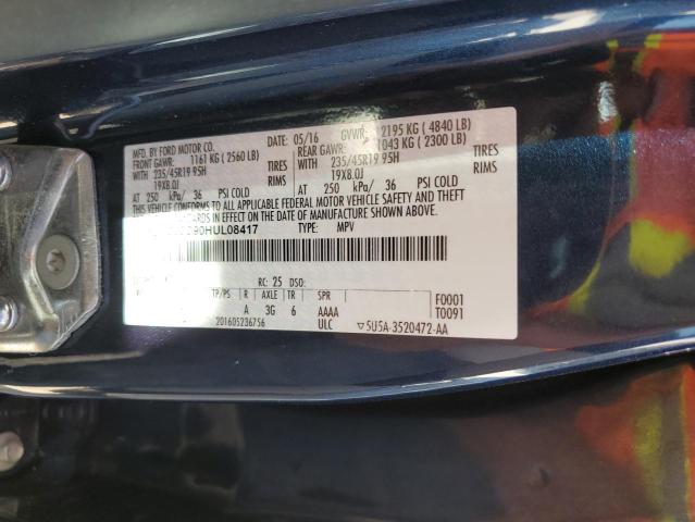 Photo 10 from auction – 2017 LINCOLN MKC RESERV with VIN 5LMCJ3C90HUL08417