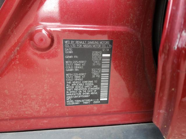 Photo 10 from auction – 2015 NISSAN ROGUE S with VIN KNMAT2MT3FP519667