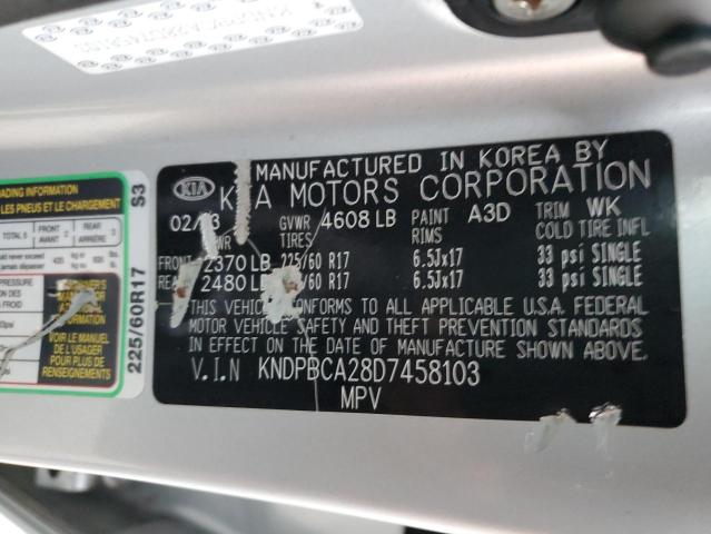 Photo 10 from auction – 2013 KIA SPORTAGE L with VIN KNDPBCA28D7458103