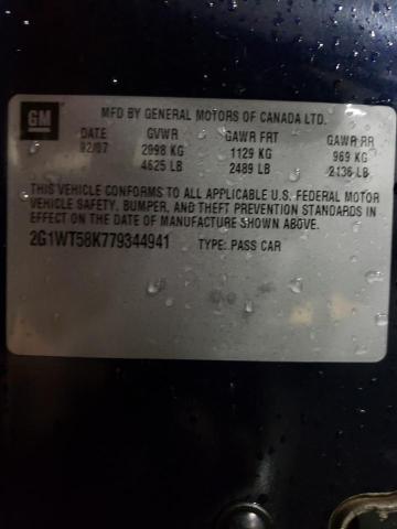 Photo 10 from auction – 2007 CHEVROLET IMPALA LT with VIN 2G1WT58K779344941