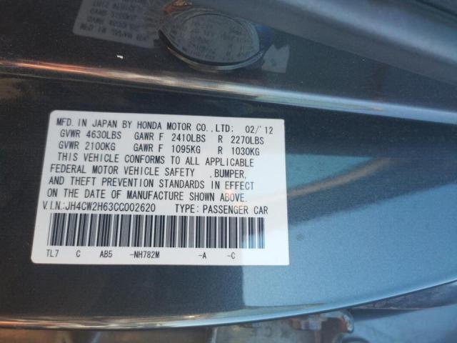 Photo 10 from auction – 2012 ACURA TSX TECH with VIN JH4CW2H63CC002620