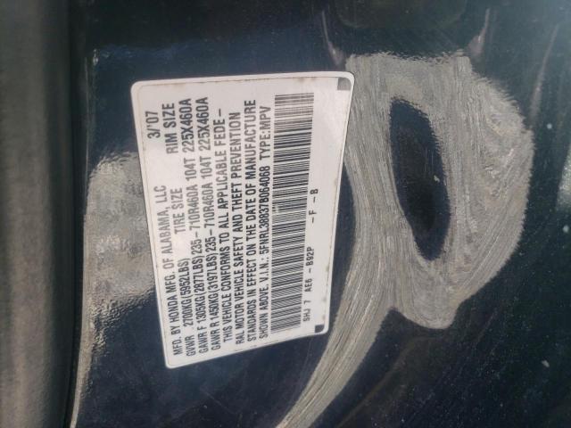 Photo 10 from auction – 2007 HONDA ODYSSEY TO with VIN 5FNRL38837B064068