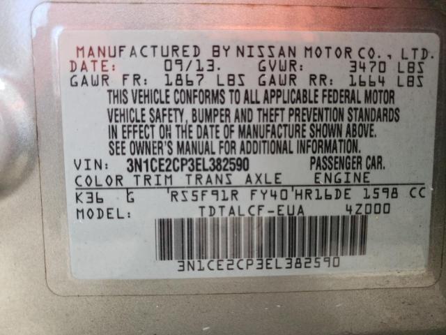 Photo 10 from auction – 2014 NISSAN VERSA NOTE with VIN 3N1CE2CP3EL382590
