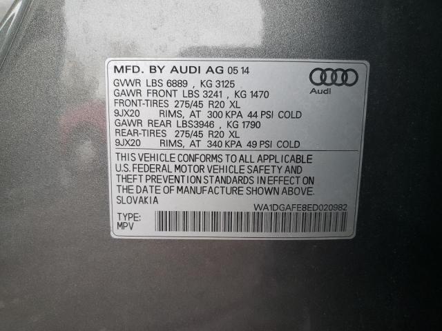 Photo 10 from auction – 2014 AUDI Q7 PRESTIG with VIN WA1DGAFE8ED020982