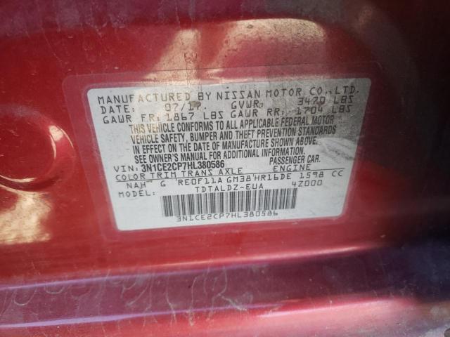Photo 10 from auction – 2017 NISSAN VERSA NOTE with VIN 3N1CE2CP7HL380586