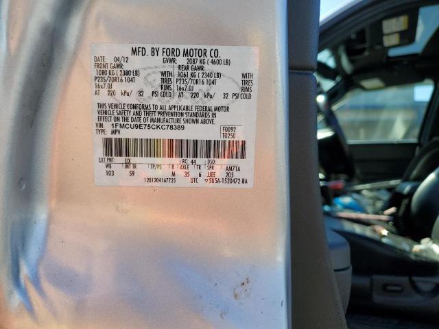Photo 10 from auction – 2012 FORD ESCAPE LIM with VIN 1FMCU9E75CKC78389